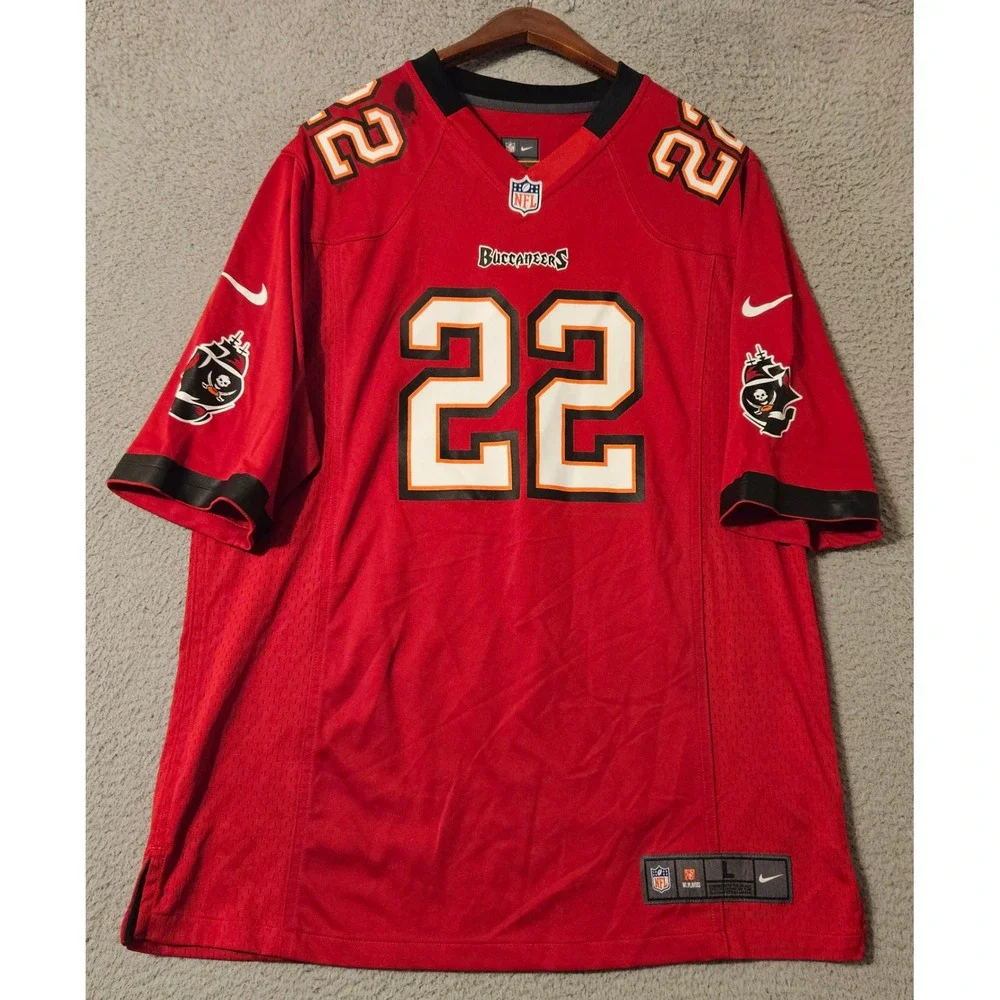 Nike NFL Tampa Bay Buccaneers Doug Martin #22 Jersey Mens Large Red Football